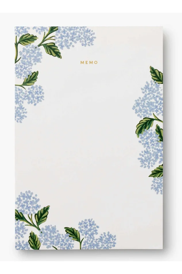 HYDRANGEA MEMO NOTEPAD