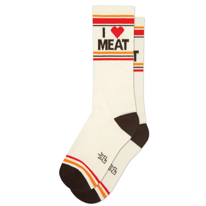 I ❤️ Meat Gym Crew Socks