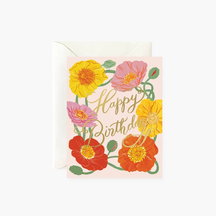 ICELAND POPPIES BIRTHDAY