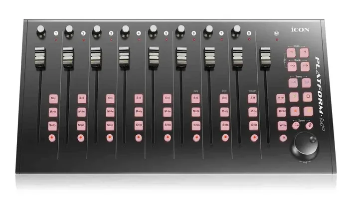 Icon Pro Audio PLATFORM M+ With 9 Motorized Faders Desktop DAW Controller
