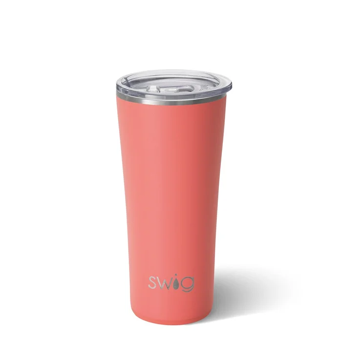 Insulated Tumbler – Matte Coral (22oz)
