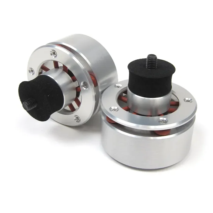 Isonoe: Isolation System – Turntable Feet (4 Units) – Silver