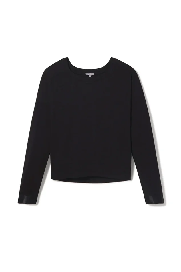 IZZY SWEATSHIRT WITH SATIN CUFF