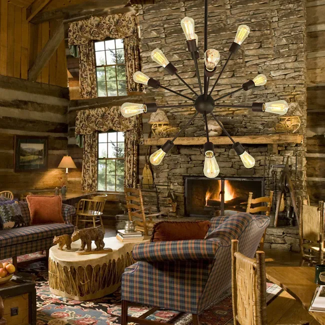 Jackstone 12-light Bronze Edison Lamp