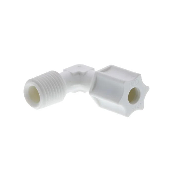 JACO 40-4-4-P-PG Polypropylene Male Elbow 1/4 OD Tube x 1/4 MPT