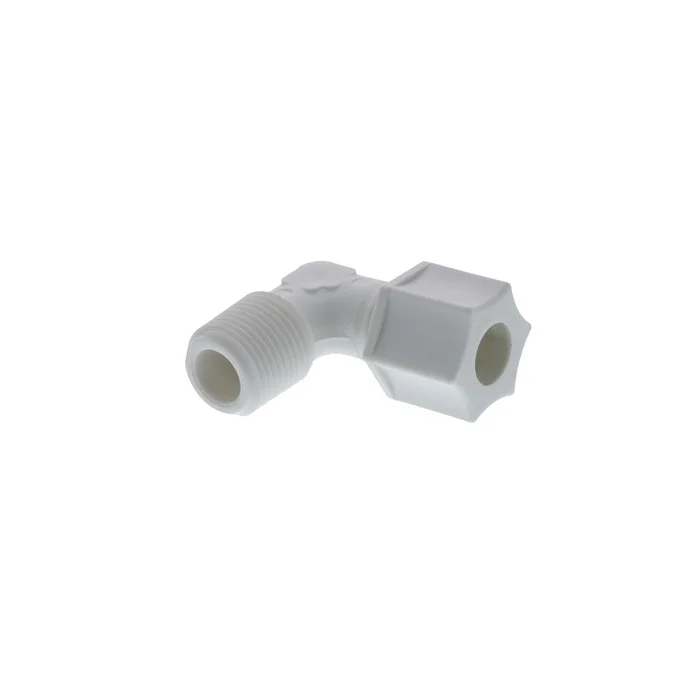JACO 40-6-6-P-PG Polypropylene Male Elbow 3/8 OD Tube x 3/8 MPT