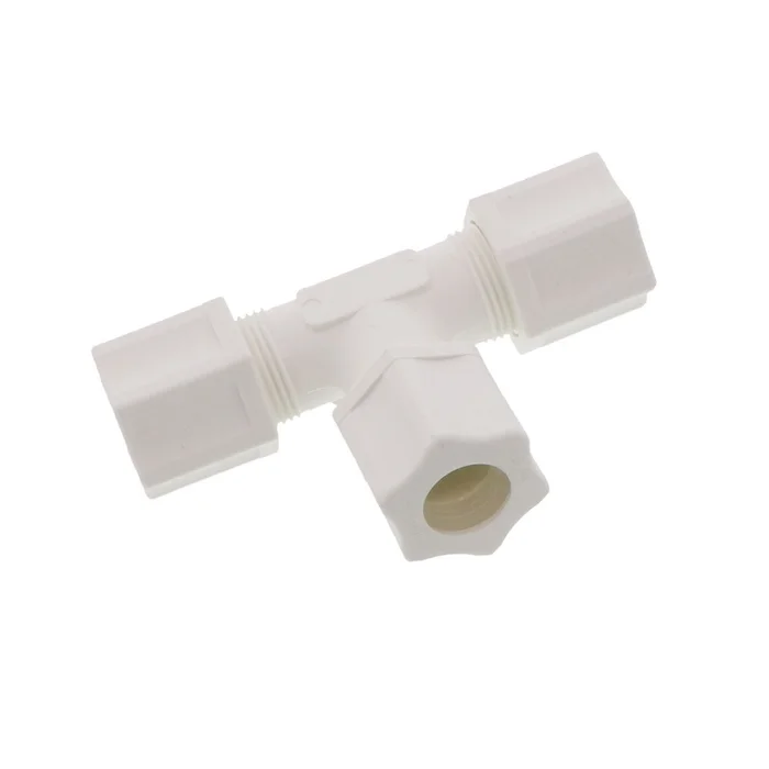 JACO 70-8-P-PG Polypropylene Union Tee 1/2 OD Tube x 1/2 OD Tube x 1/2 OD Tube