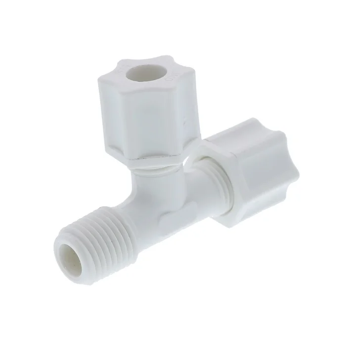 JACO 75-5-4-P-O Polypropylene Male Run Tee 5/16 OD Tube x 1/4 MPT