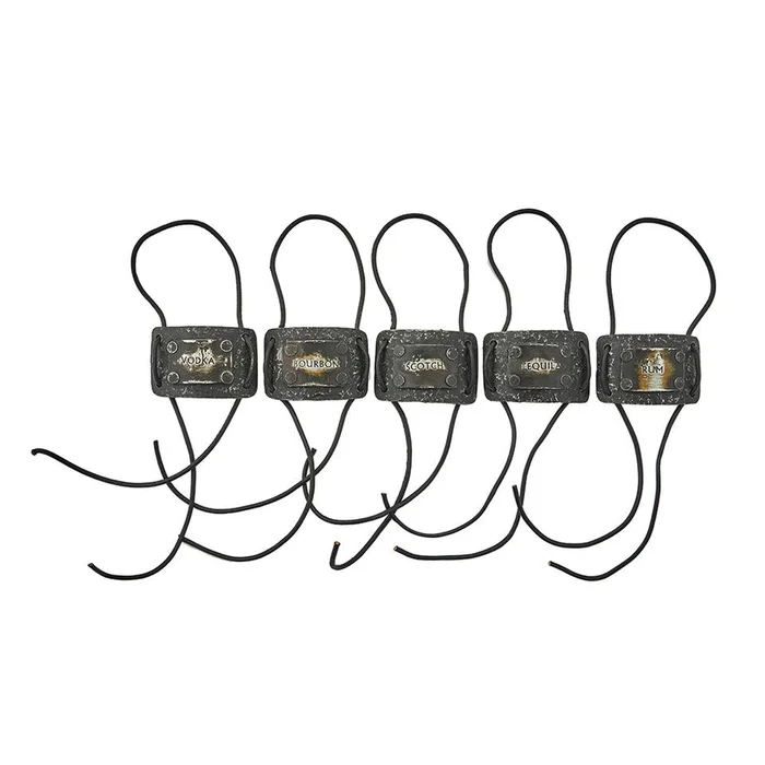 Jan Barboglio Las Parrandas Set Of 5 Decanter Labels