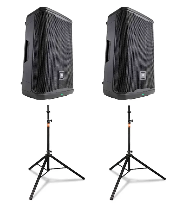 JBL PRX912, 12-Inch PA System DJ Package with Speaker Tripod Stand