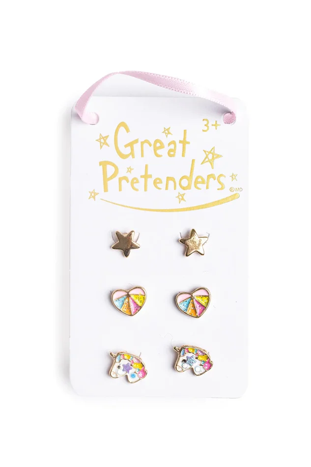 Jewelry (Kids) – Boutique Cheerful Stud Earring Set (3pc)