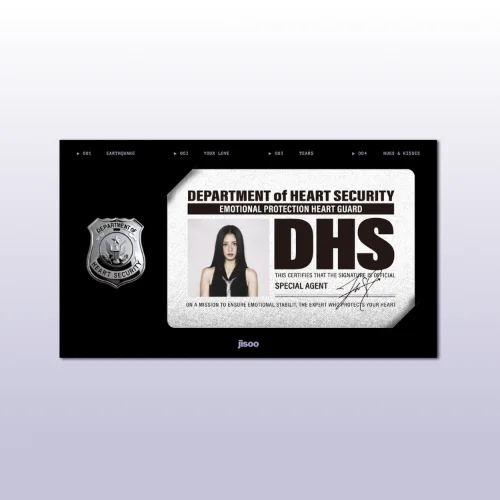 JISOO – [AMORTAGE] PHOTO ID + BADGE SET