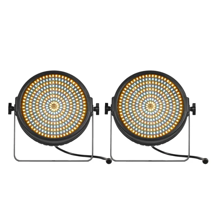 JMAZ Versa Flex Par DUO324 LED Par Featuring 162 Cool White and Warm White SMD LEDs – Pair