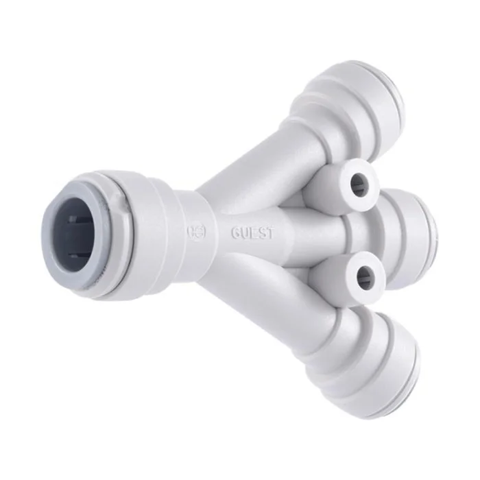 John Guest 3/8″ x 3/8″ Acetal Three Way Divider – Gray