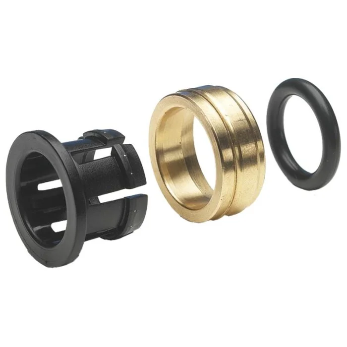 John Guest 5/16″ Gray Acetal Collet, Brass Body, Nitrile Black O-Ring