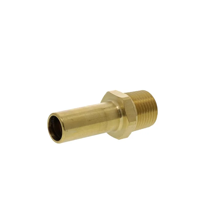 John Guest Brass Male Stem Adapter NPT – 1/2 CTS x 1/2 NPT