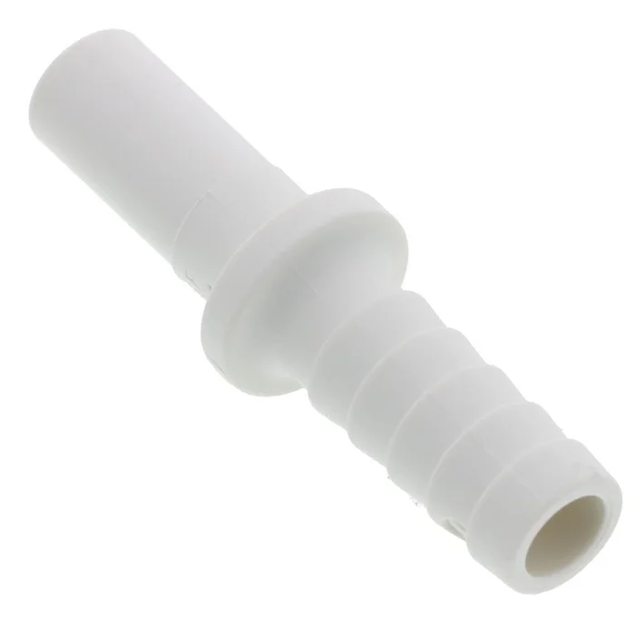 John Guest Polypro Tube to Hose Stem – 3/8 OD Stem x 3/8 ID Barb