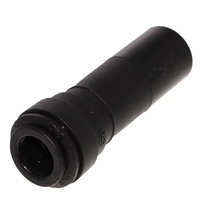 John Guest Reducer Stem Black Polypropylene – 5/8 Stem x 3/8