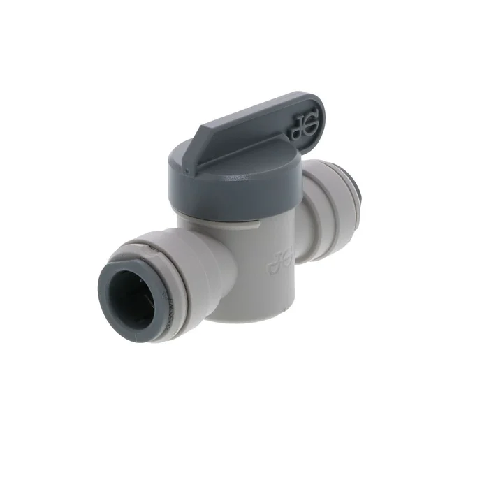 John Guest Shut-Off Valve-Acetal, Long Handle – 1/2 x 1/2