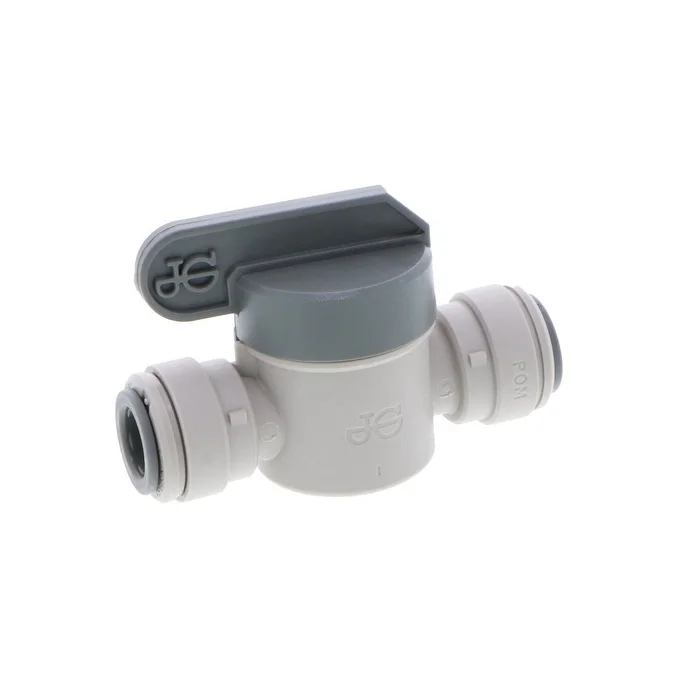 John Guest Shut-Off Valve-Acetal, Long Handle – 3/8 x 3/8