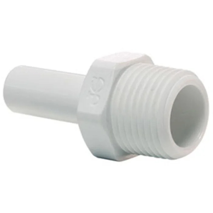 John Guest Stem Adapter Polypro – 1/2 x 1/2 NPTF