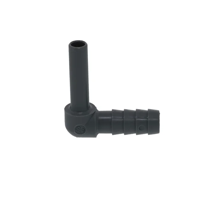 John Guest Stem Elbow Barb Connector – 1/4 OD Stem x 5/16 ID Barb