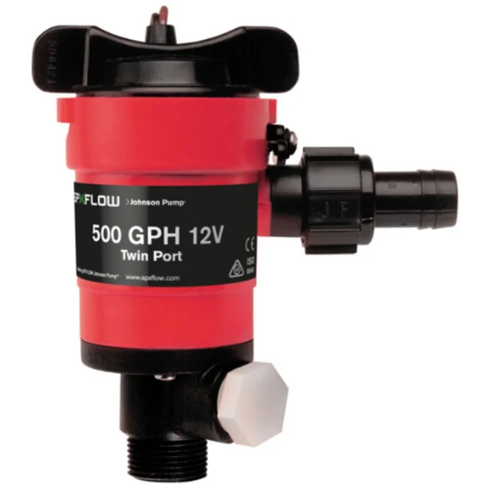 Johnson Pump – Marine Twin Port Aerator Pump 500 GPH