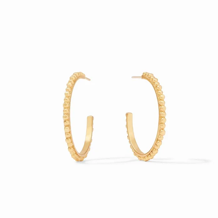 Julie Vos Colette Bead Hoop Earring, Medium