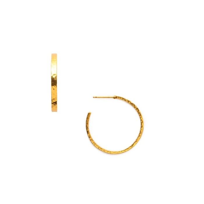 Julie Vos Crescent Medium Hoop Earring