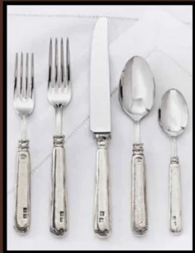 Julie Wear Designs Legacy Pewter Filet 5Pc. Place Setting