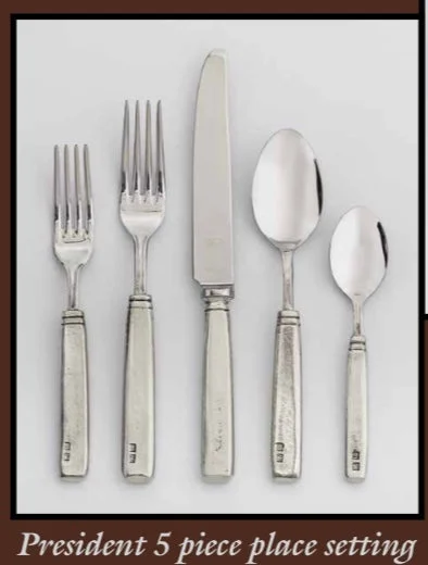 Julie Wear Designs Legacy Pewter President 5Pc. Place Setting