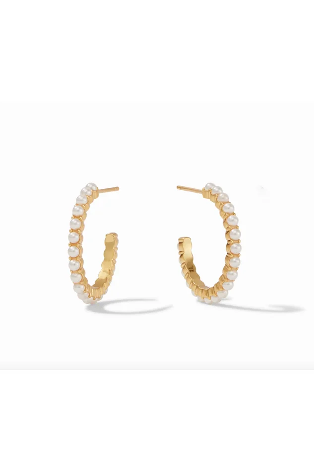 JULIET PEARL HOOP -SMALL