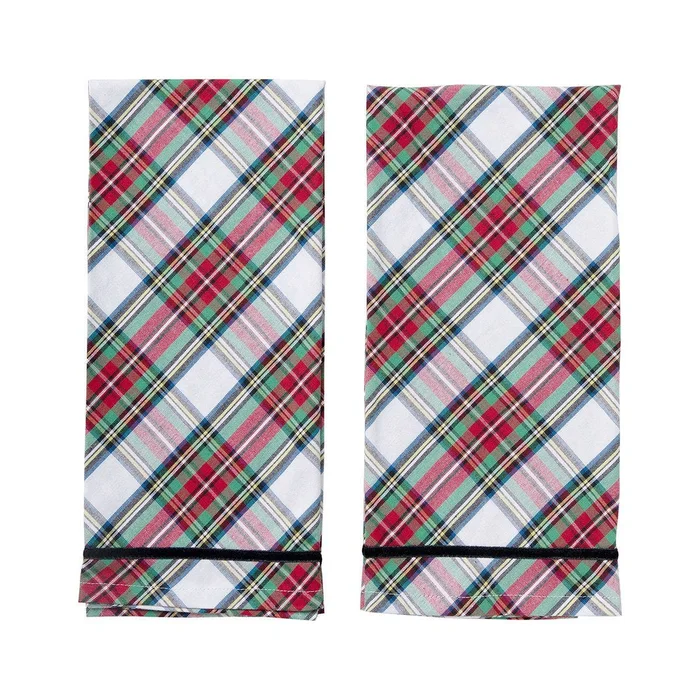 Juliska Stewart Tartan Kitchen Towel, Set Of 2