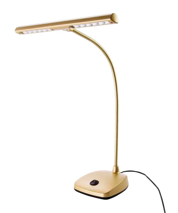 K&M LED Piano Lamp – Gold-Colored
