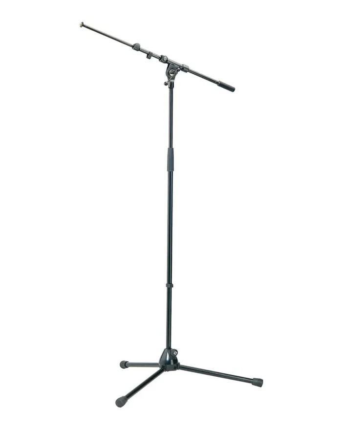 K&M Telescoping Boom Microphone Stand – Black