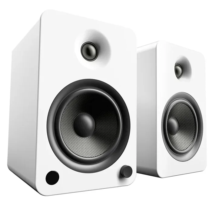 Kanto: YU6 Powered Bookshelf Speakers – Matte White (YU6MW)