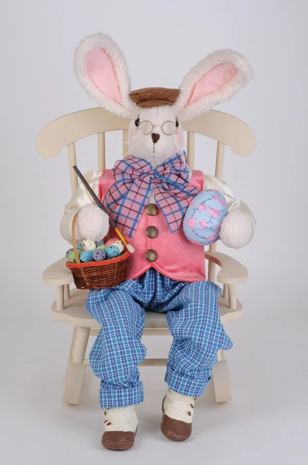 Karen Didion Artist Bunny With Chair
