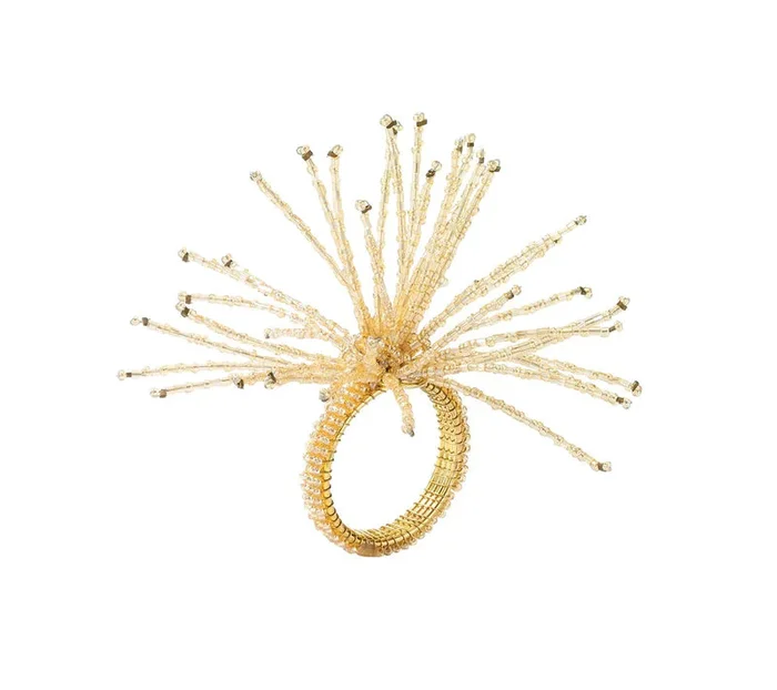 Kim Seybert Champagne Spider Burst Napkin Ring
