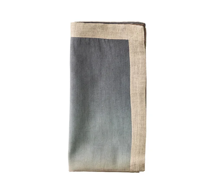 Kim Seybert Dip Dye Beige, Taupe & Gray Napkin