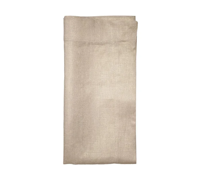 Kim Seybert Metallic Linen Napkin, Gold/Natural