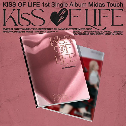 Kiss Of Life 1st Single Album – Midas Touch (Withmuu Luckydraw Photobook Set)