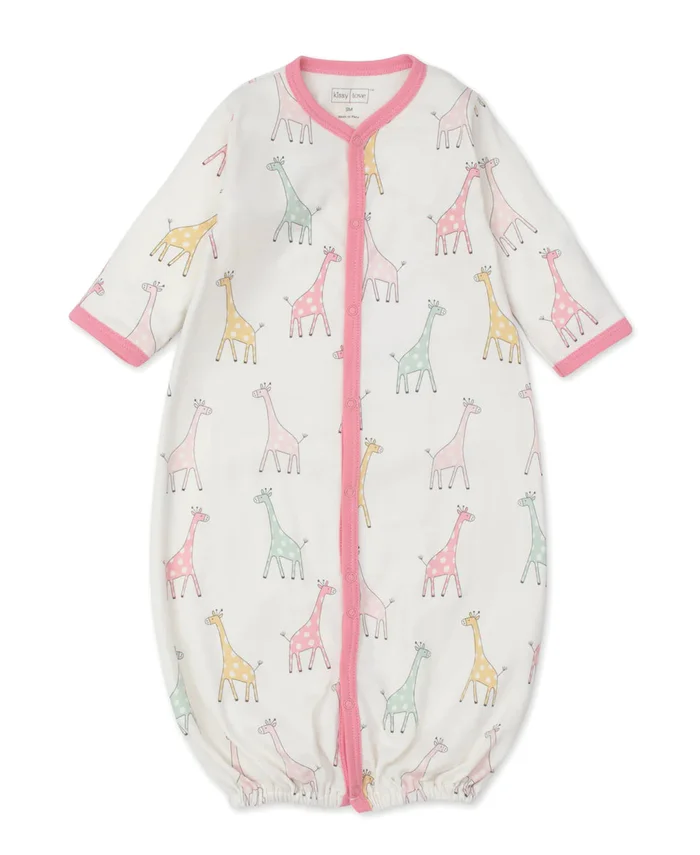 Kissy Kissy Pink Giraffe Friends Convertible Gown