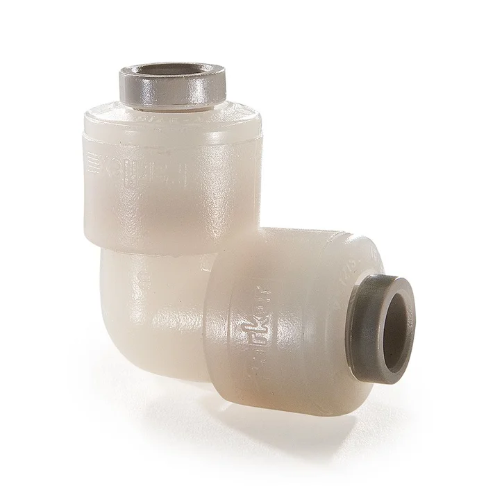 Kynar PVDF Elbow Union – 1/4 x 1/4