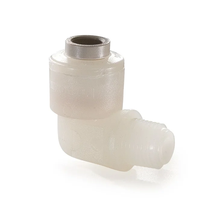 Kynar PVDF Male Elbow – 3/8 x 3/8 NPTF