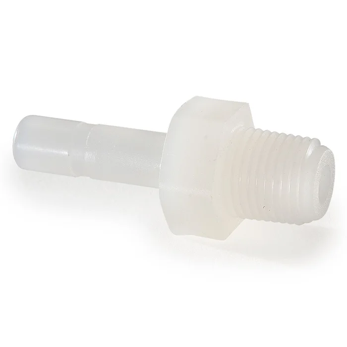 Kynar PVDF Tube Stem Adapter Male – 3/8 x 3/8 NPTF