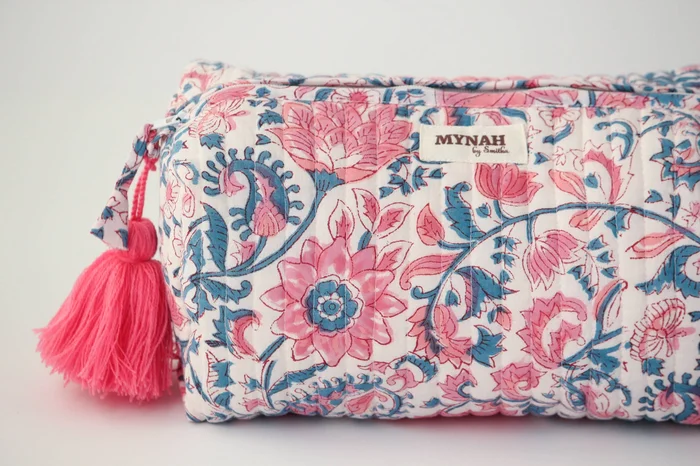 Large Lotus Bloom Cosmetic Bag