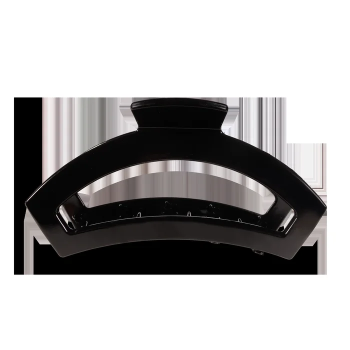 Large Open Hair Clip-Jet Black