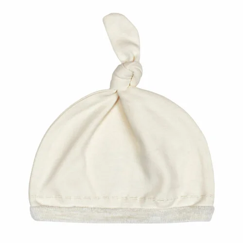 Last One – Size 0-3M: Hat (Single Knot) – Velveteen Bolt Beige