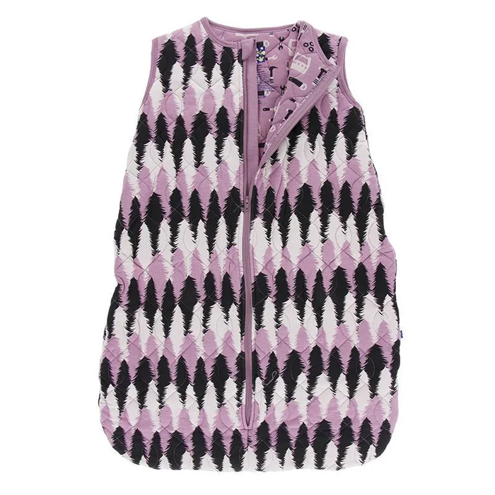 Last One – Size 0/6 Months – Quilted Sleep Sack – Midnight Forestry with Pegasus Construction