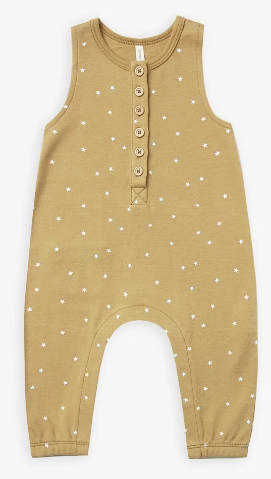 Last One – Size 2/3Y: Sleeveless Jumpsuit – Gold/Star